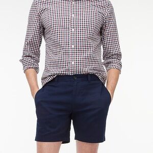 JCrew 7” Men's Flex Chino Navy Shorts